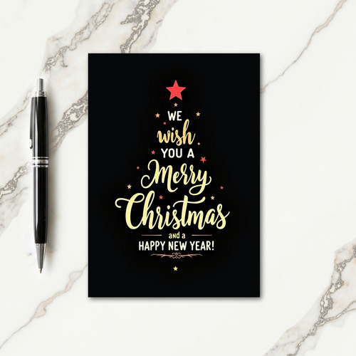 Opulent Christmas Tree Card