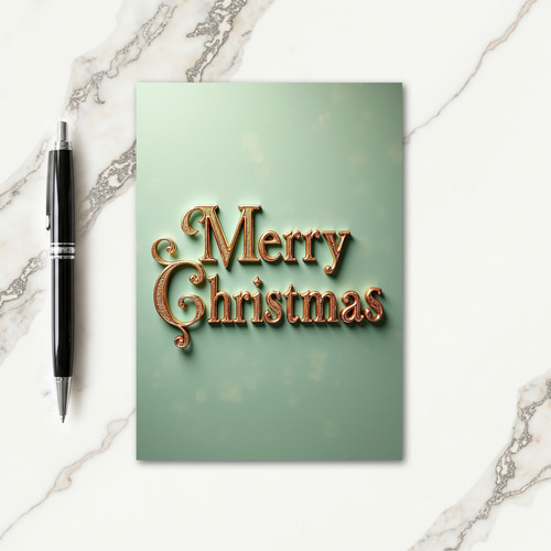 Opulent Gold Christmas Card