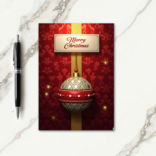 Opulent Ornament Christmas Card