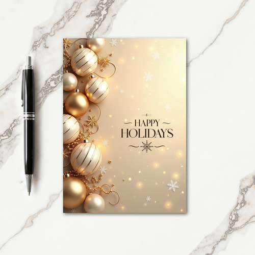 Opulent Ornaments Christmas Card