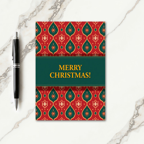 Opulent Pattern Christmas Card