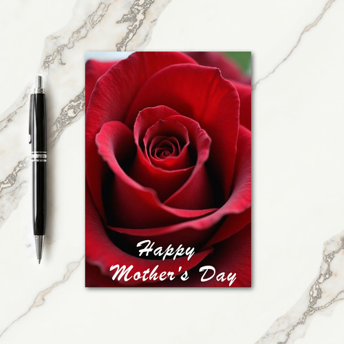 Opulent Red Mothers Day Card