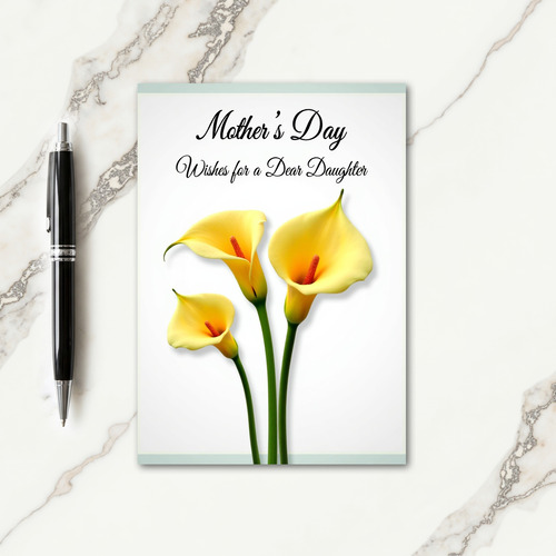 Orange Accent Mothers Day Card