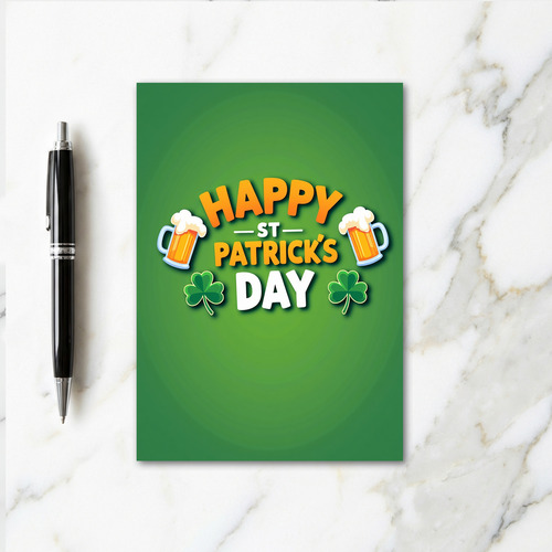 Orange And Gold Happy Day Card