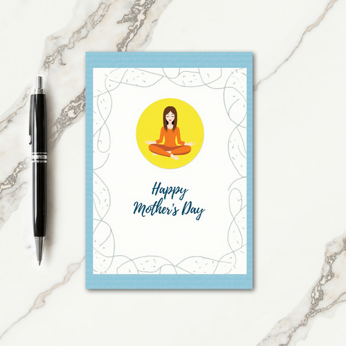 Orange Aura Mothers Day Card