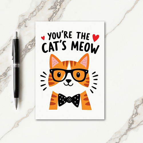 Orange Cat Mothers Day Best Card