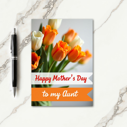 Orange Cream Blossoms Card