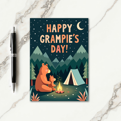 Orange Grampies Day Hugs Card