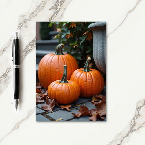 Orange Harvest Welcome Card