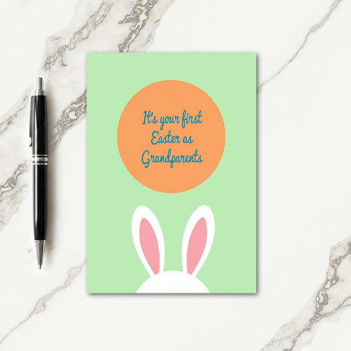 Orange Oval Grandparents Card