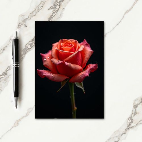 Orange Petals Mothers Day Card