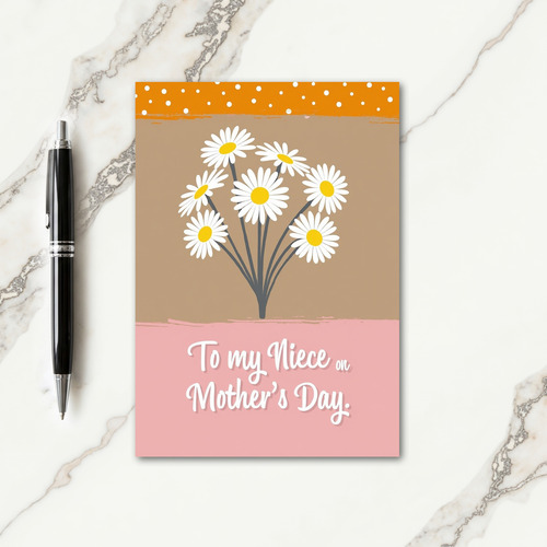 Orange Polka Dot Mothers Day Card