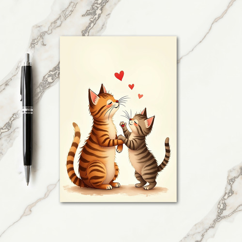 Orange Tabby Mothers Day Card