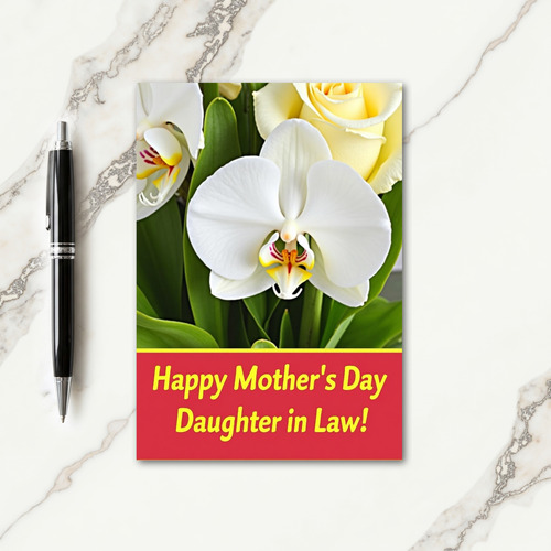 Orchid Daughter In Law Card