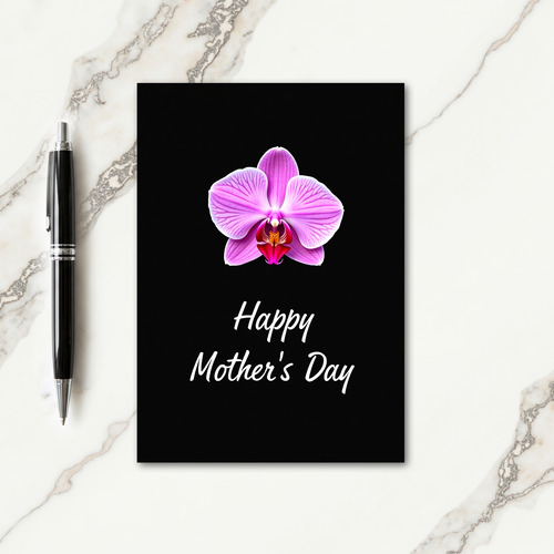 Orchid Mothers Day Floral Card