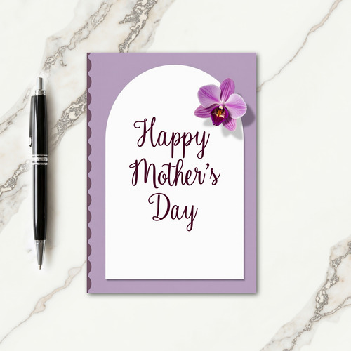 Orchid Mothers Day Script Card
