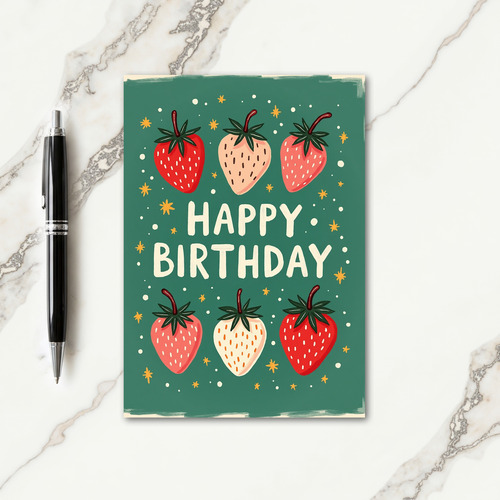 Organic Fruit Birthday Card