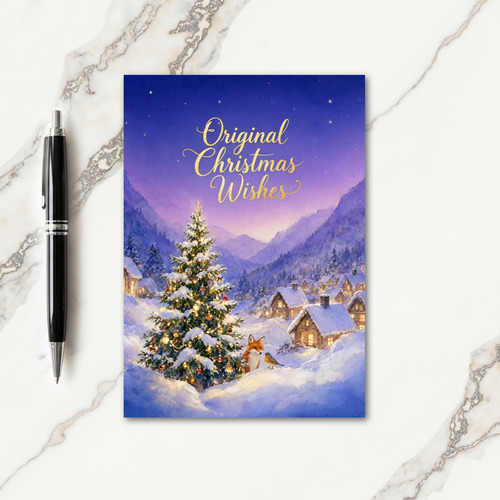 Original Christmas Wishes Card