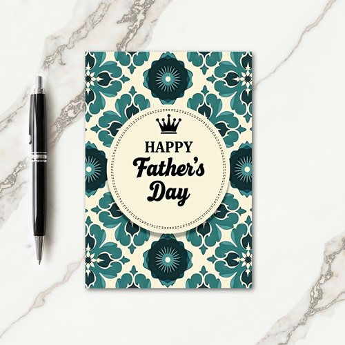 Ornamental Fathers Day Card