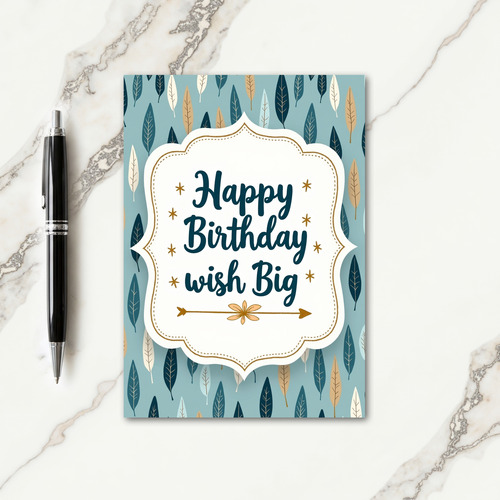 Ornate Birthday Wish Card