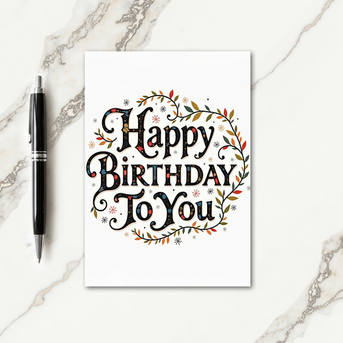 Ornate Blossom Greeting Card