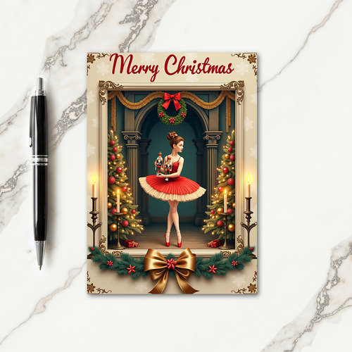 Ornate Christmas Dancer Card
