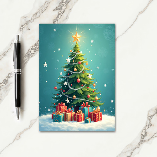 Ornate Christmas Tree Card
