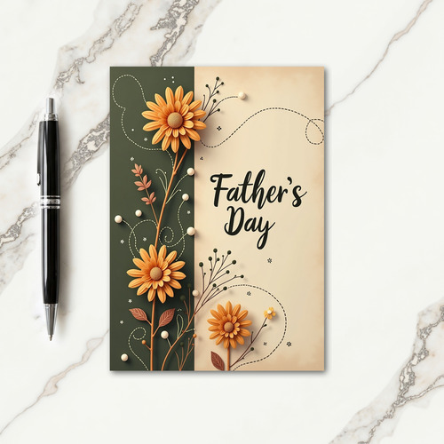 Ornate Fathers Day Card