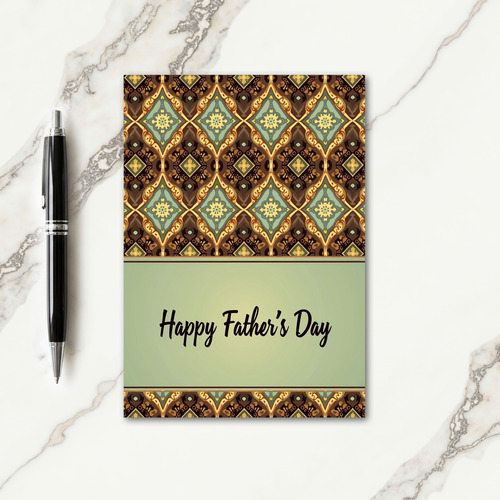 Ornate Fathers Day Design Card