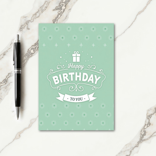 Ornate Floral Birthday Card