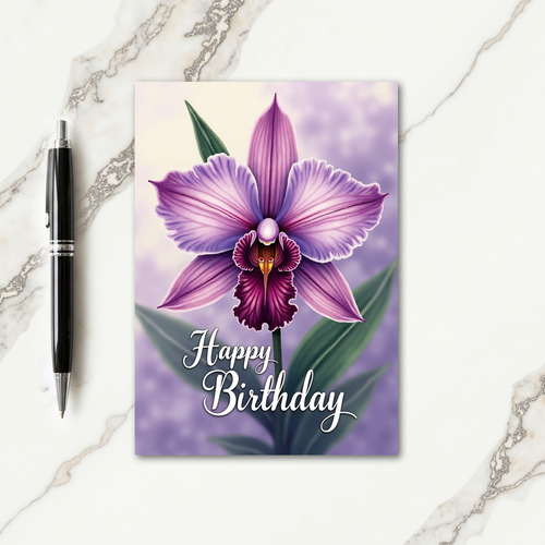 Ornate Flower Birthday Card