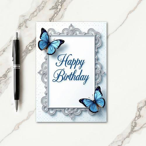 Ornate Frame Birthday Card