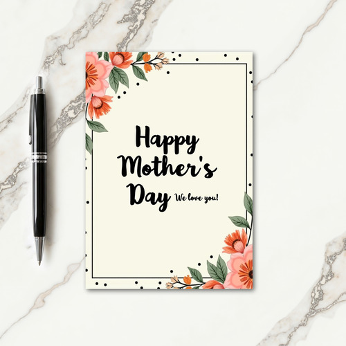 Ornate Mothers Day Card