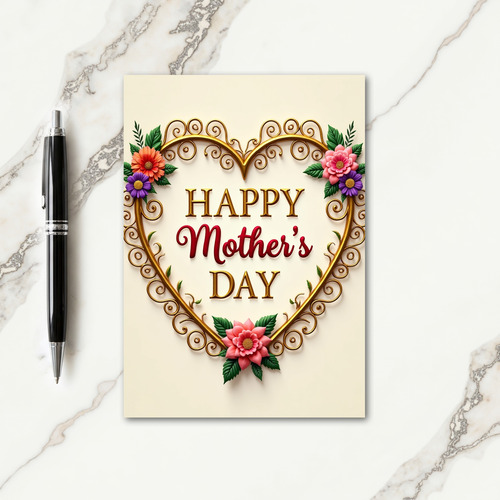 Ornate Mothers Day Frame Card
