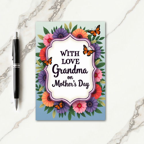 Ornate Mothers Day Message Card