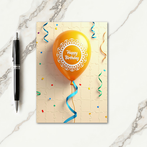 Ornate Motif Birthday Card