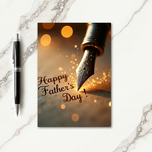 Ornate Nib Sweet Fathers Day Card