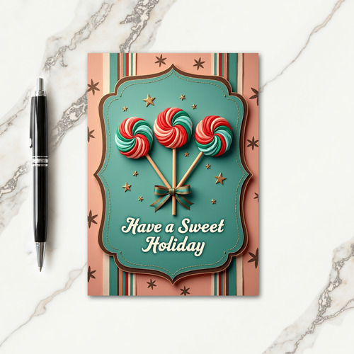 Ornate Starry Christmas Card