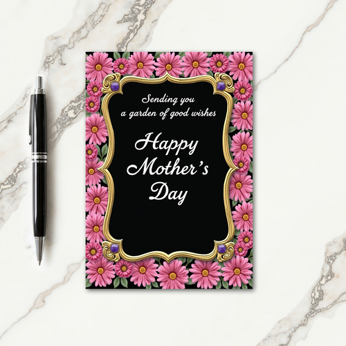Ornate Violet Mothers Day Card