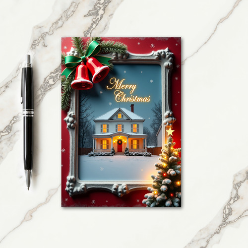 Ornate Winter Christmas Card thumbnail