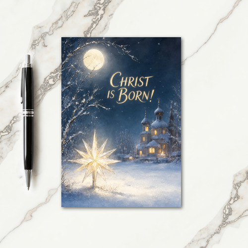 Orthodox Christmas Greeting Card