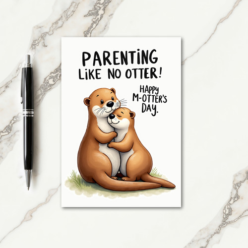 Otterly Sweet Mothers Day Card