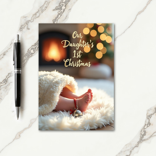 Our Daughters 1St Christmas Card