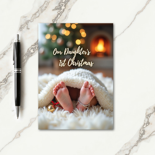Our Daughters First Christmas Card