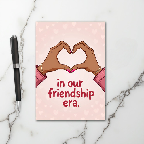 Our Friendship Era Heart Hands Card