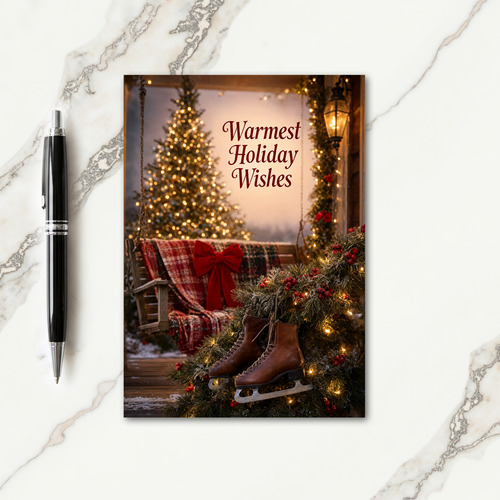 Outdoor Christmas Decorations Card
