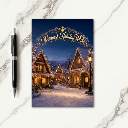 Outdoor Christmas Lights Card