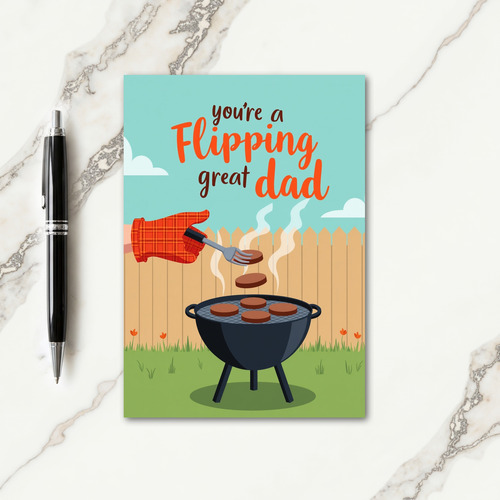 Outdoor Cooking Dads Day Card