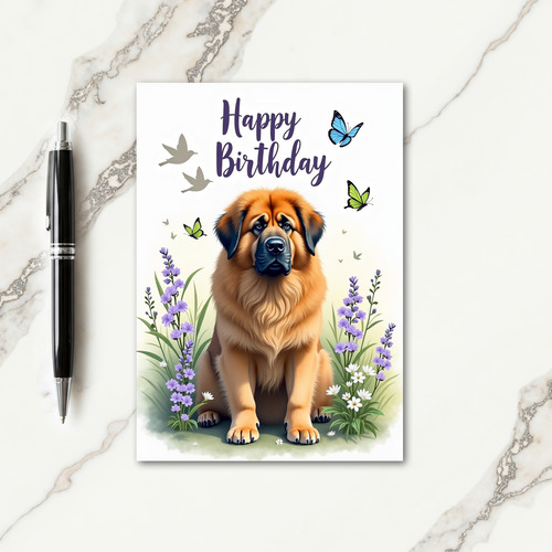 Outdoor Dog Birthday Card