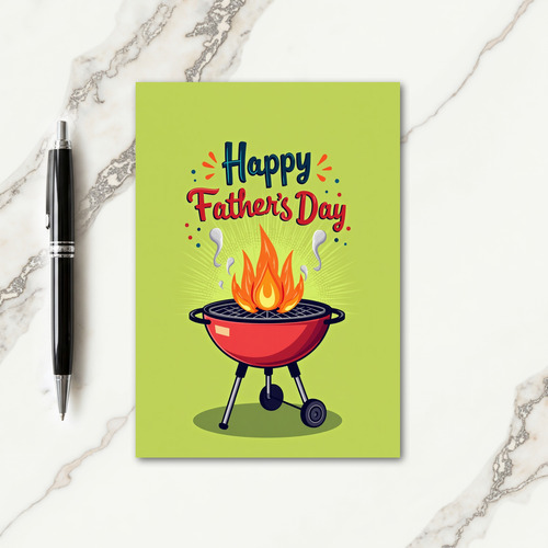Outdoor Fathers Day Feast Card